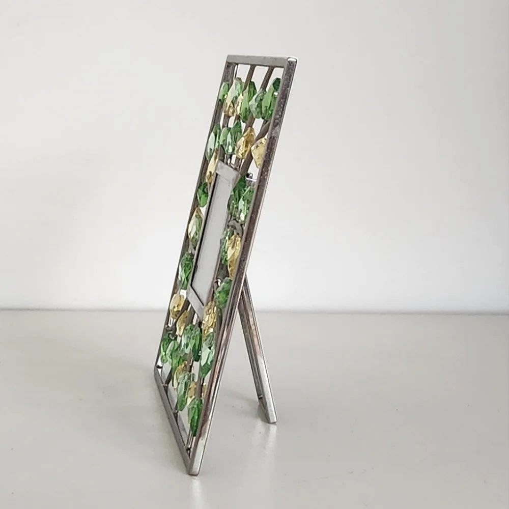 Yasmine Hurel for Swarovski Crystal Leaves Square Picture Frame